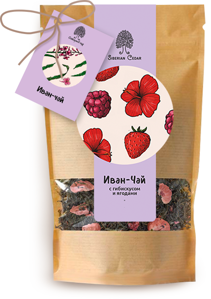 ★ Москва ★ Иван-чай с гибискусом и ягодами, 40 г