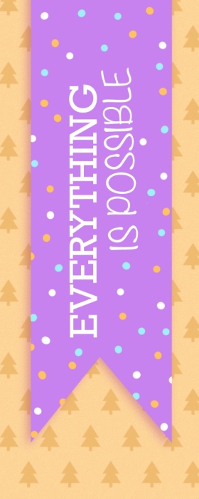Книжная закладка «Everything is possible»