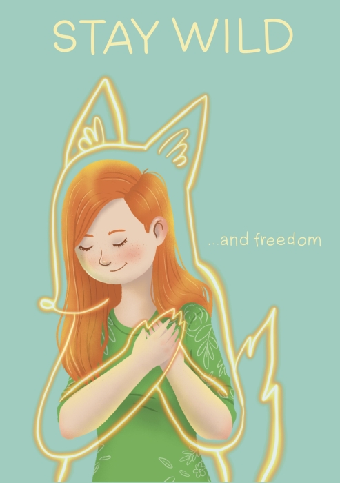 Открытка «‎Stay Wild and Freedom»‎