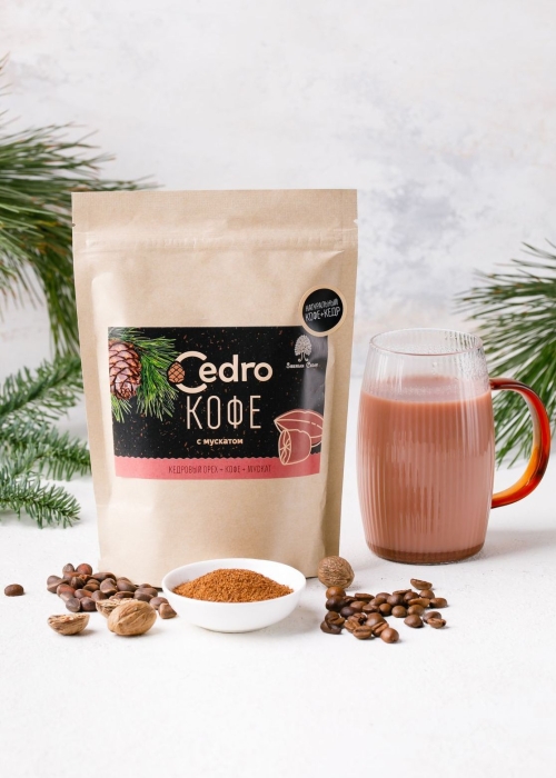Кедровый напиток с кофе и мускатом, 250 г