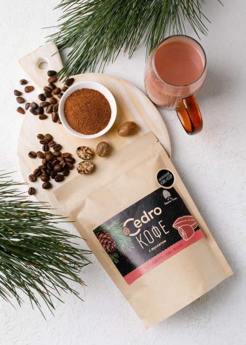 Кедровый напиток с кофе и мускатом, 250 г