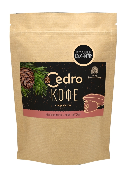 Кедровый напиток с кофе и мускатом, 250 г