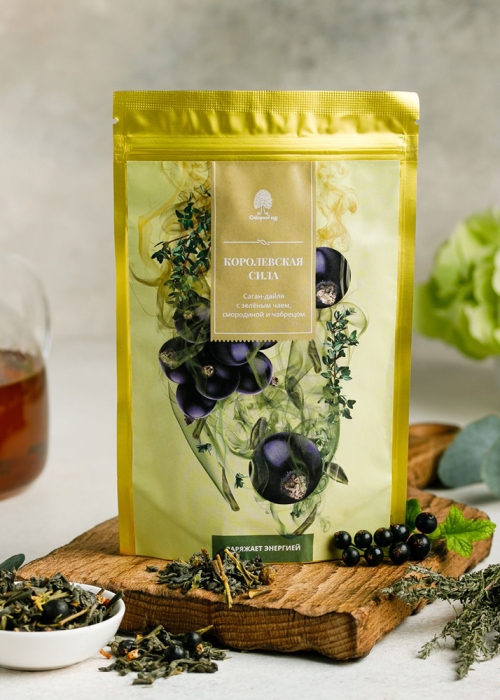Чайный напиток Саган-дайля с зелёным чаем, смородиной и чабрецом, 50 г