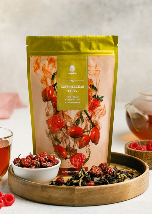 Чайный напиток Саган-дайля с чёрным чаем и шиповником, 50 г