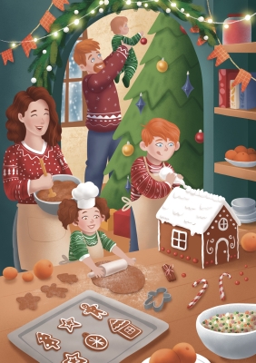 Открытка «Праздничное настроение»‎