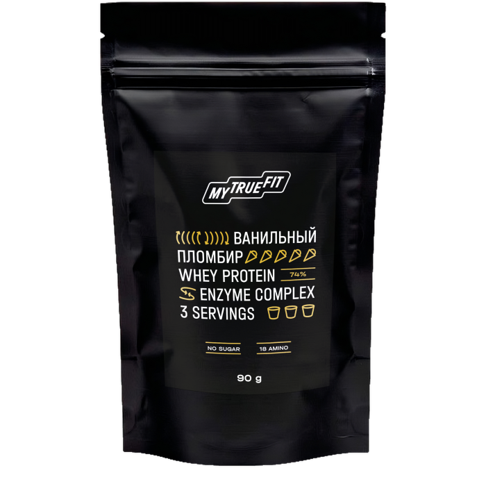 Коктейль протеиновый MyTrueFit ванильный пломбир, 90 г