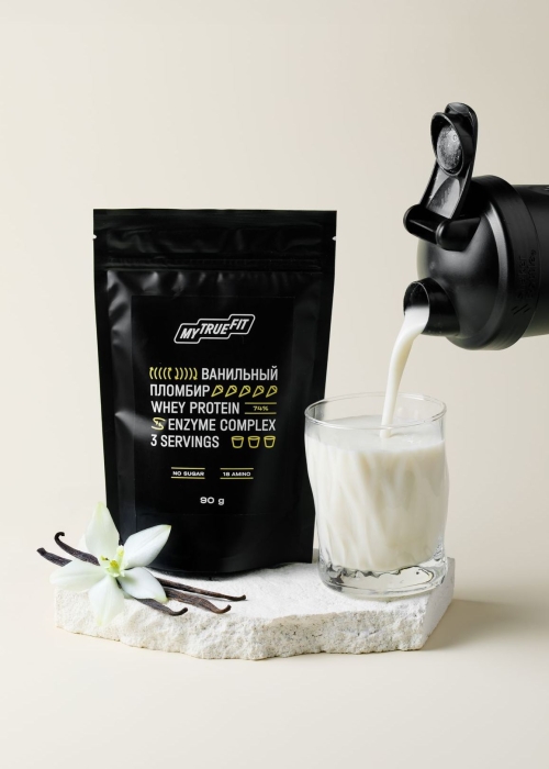 Коктейль протеиновый MyTrueFit ванильный пломбир, 90 г