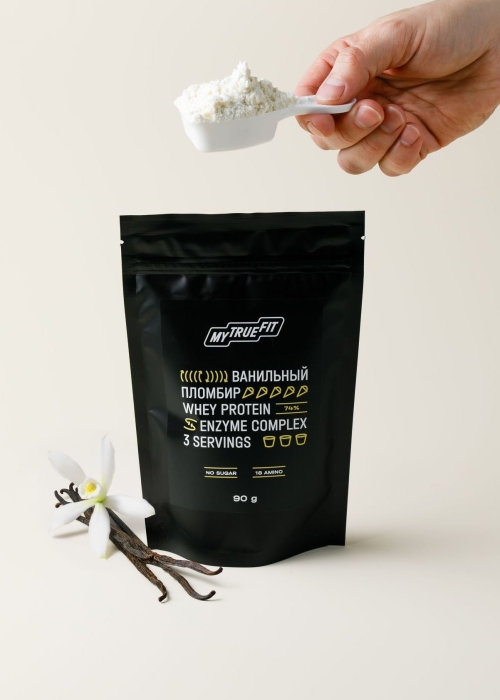 Коктейль протеиновый MyTrueFit ванильный пломбир, 90 г