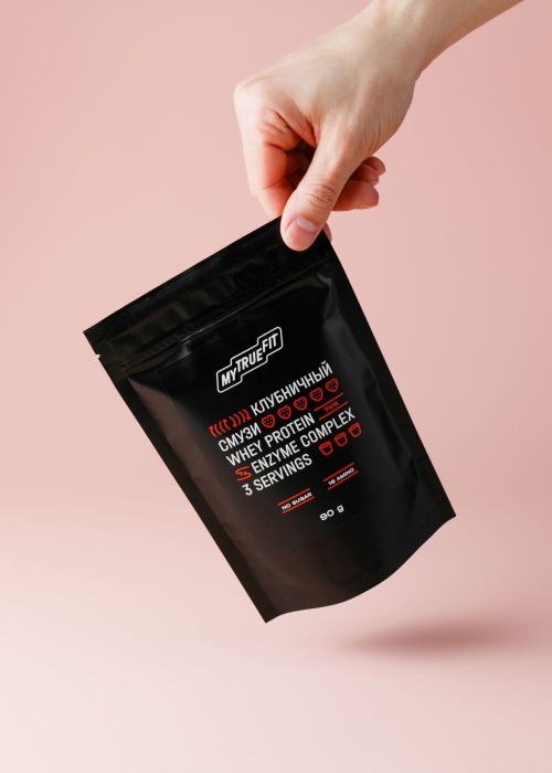 Коктейль протеиновый MyTrueFit клубничный смузи, 90 г