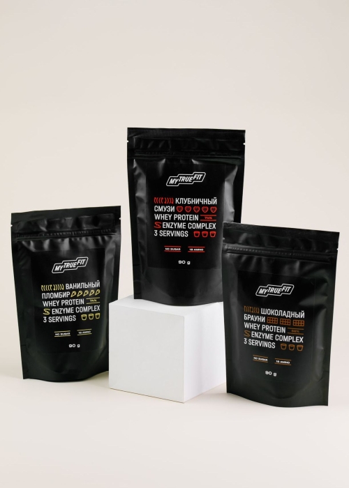 Коктейль протеиновый MyTrueFit клубничный смузи, 90 г