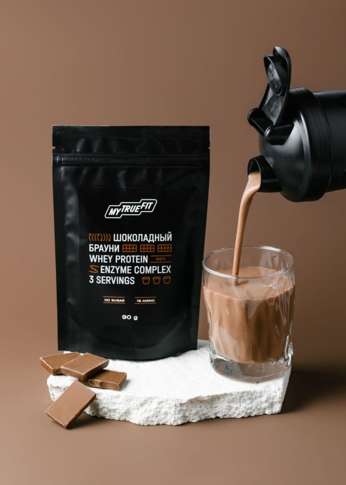 Коктейль протеиновый MyTrueFit шоколадный брауни, 90 г