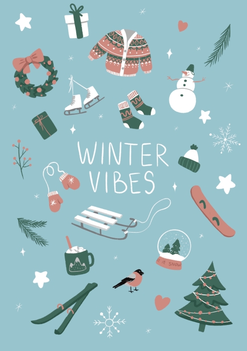 Открытка «Winter Vibes»