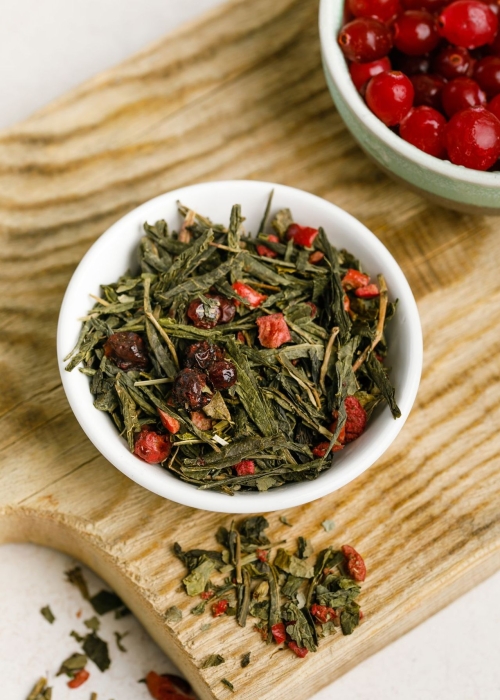 Чай зелёный с брусникой и клюквой, 50 г