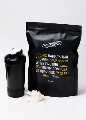 ★ Коктейль протеиновый MyTrueFit ванильный пломбир, 900 г