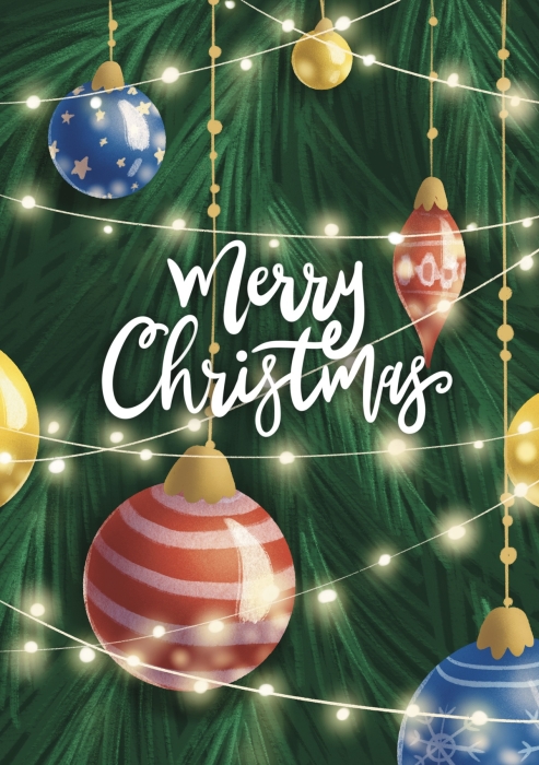 Открытка «Merry Christmas»