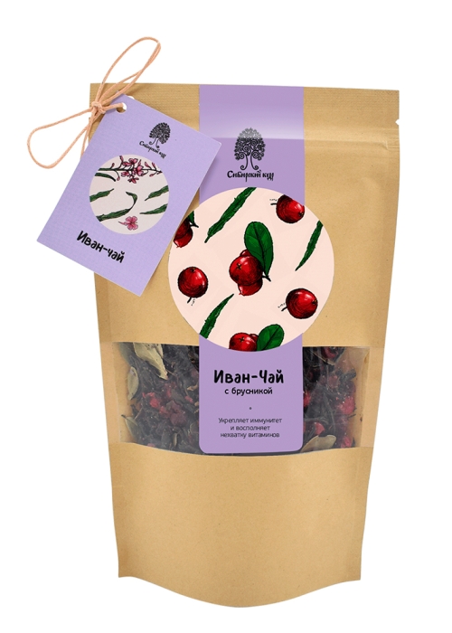 Иван-чай с брусникой, 40 г